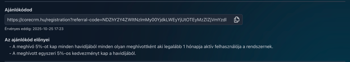 meghívó kód