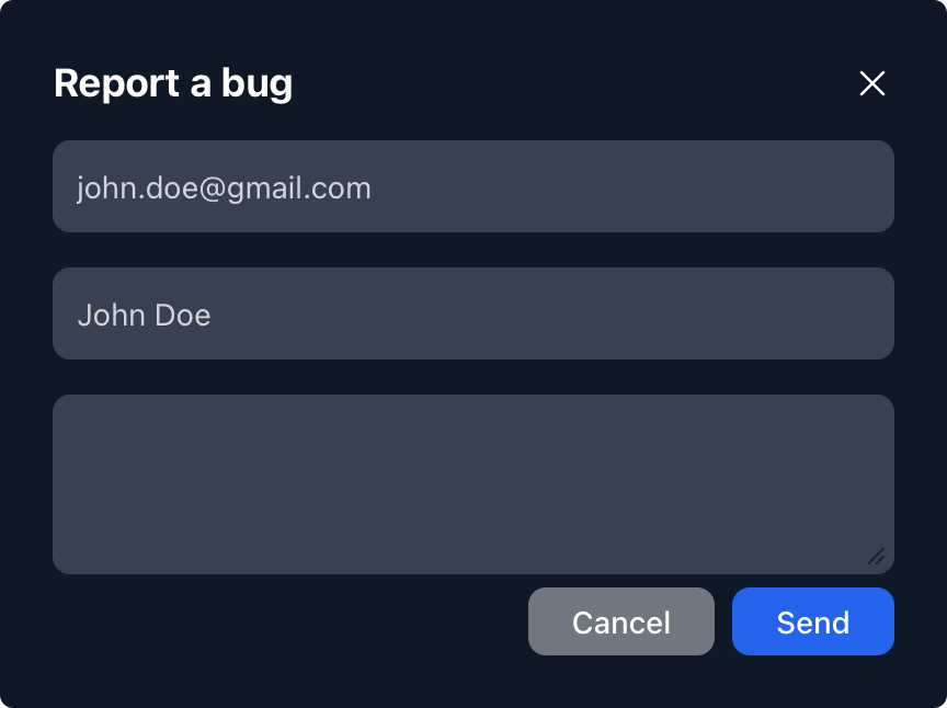 bug report
