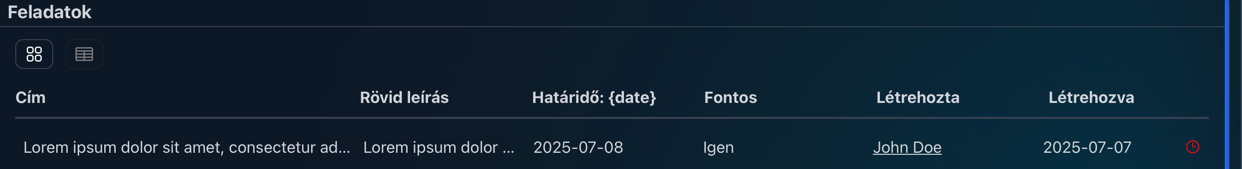 főoldal feladatok blokk